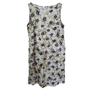 J. Jill 100% linen floral boho shift dress size XS A-170